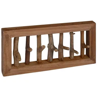 vidaXL Mantelhaken 50 x 10 x 25 cm Braun
