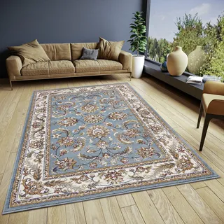 HANSE HOME Reni grün (mint,creme), B:57cm H:8mm L:90cm, Jute, Polyester, Polypropylen (PP), Teppiche, Teppich, Läufer, Orientalisch, Kurzflor, Wohnzimmer, Schlafzimmer, Esszimmer,
