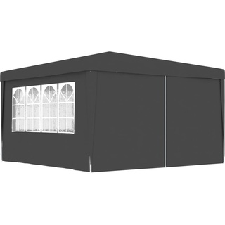 vidaXL Profi-Partyzelt mit Seitenwänden 4×4 m Anthrazit 90 g/m2
