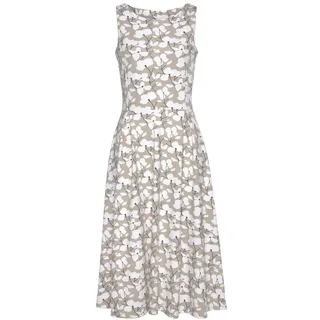 beachtime by lascana Sommerkleid Beige Blumen 42