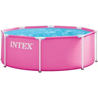 Intex Metal Frame Pool 244 x 76 cm Pink