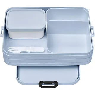 Mepal Bento-Lunchbox Take A Break Nordic blue Large – Brotdose mit Fächern, geeignet für bis zu 8 Butterbrote, 1500 ml