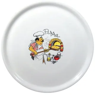 Saturnia Pizzateller Napoli 31 cm weiß 6er Set