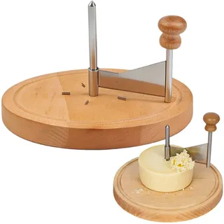Käsehobel Rund für tete de moine käse und Schokolade käsemesser,Reibe aus Holz,käsereibe mit kurbel,ø19.5 cm käseschneider für Küche & Geschenke Lebensmittelqualität BPA-frei