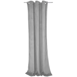 Tom Tailor French Velvet Ösen 135 x 245 cm hellgrau