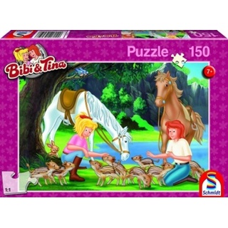 Schmidt Spiele Puzzle Bibi & Tina, Am Steinbruch, 150 Teile, 150 Puzzleteile