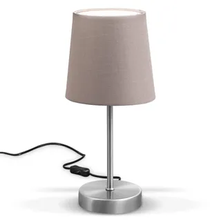 B.K.Licht Tischleuchte Taupe