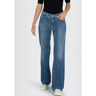 MAC Weite Jeans DREAM WIDE mit weitem Bein - Stretch blau