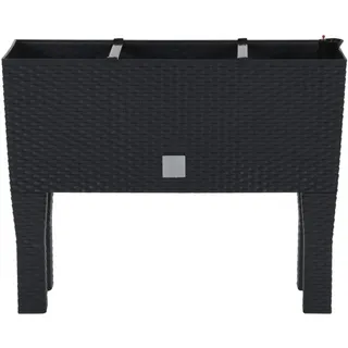 vidaXL Hochbeet 60 x 25 x 46 cm Anthrazit