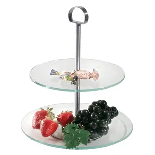 Contacto Glas-Etagere, 2-stufig