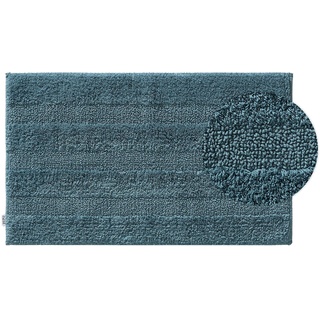 Badematte Ilka Petrol 50x80 cm - Badteppich für Badezimmer - benuta Nest