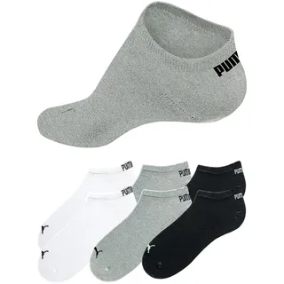Puma Sneakersocken 6-Paar schwarz/weiß/grau 47-49