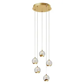 LUCANDE Hayley 5-flg. 30 cm kugelförmig transparent/Gold