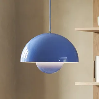 Pendelleuchte &Tradition, Flowerpot VP7, dimmbar, Blau, für Wohnzimmer, Metall, Design - 27