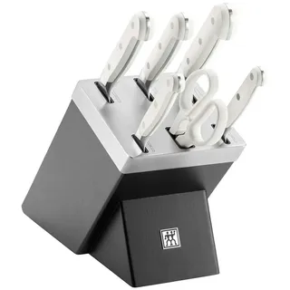 ZWILLING Pro le blanc Selbstschärfender Messerblock 7-tlg, Schwarz SIGMAFORGE