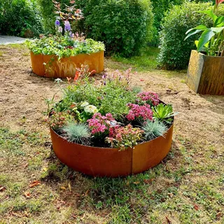 Czaja Pflanzring Ø 80 cm Edelrost - Baumring Hochbeet Rost Pflanzgefäß Pflanzkübel Metallring Kräuterbeet Stahlring Stahl Ring