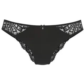 LASCANA Tanga Flora 40/42 Schwarz