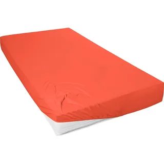 Primera Spannbettlaken Mako-Jersey 180 x 200 cm orange