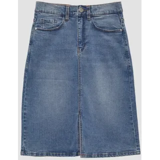 s.Oliver Midirock Rock Knielanger Jeansrock mit Schlitz blau 152