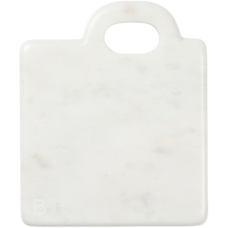 Broste Copenhagen Olina Schneidebrett quadratisch Weiß Marmor, B14 x L17 x H1,4 cm, 70310652
