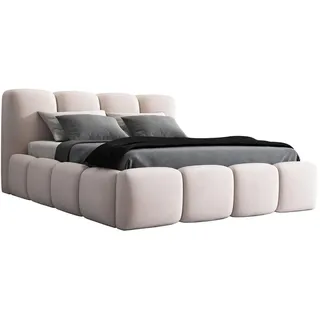 a&j möbelland Polsterbett Beige Textil, 180x200 cm, Schlafzimmer, Betten, Polsterbetten
