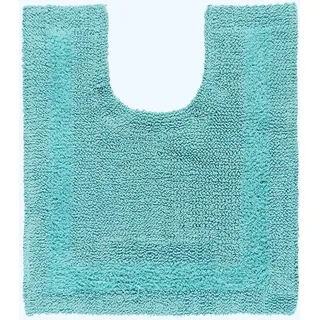 Homescapes WC-Vorleger Aqua 50 x 55 cm mit Ausschnitt