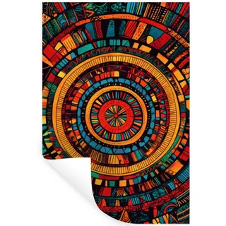 MuchoWow Wandsticker Mandala - Kreise - Muster (1 St), Wanddeko, Aufkleber, Wandtattoo, 80x120 cm 80 cm x 120 cm x 0.1 cm