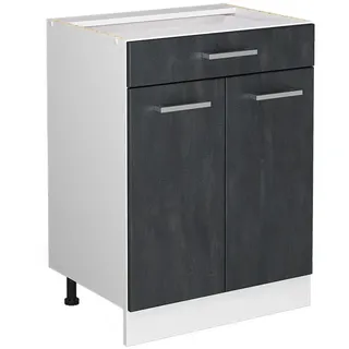 Vicco Schubladenschrank R-Line 60 x 46 x 81,5 cm Schwarz