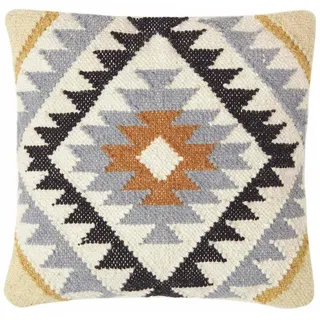 Homescapes Kelim-Kissen, Mehrfarbig, Textil, Ethno, Füllung: Federn, Quadratisch, 45x45 cm, Wohntextilien, Kissen, Dekokissen