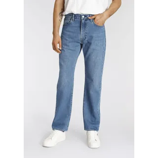 Straight-Jeans LEVI'S "551Z AUTHENTIC" Gr. 30, Länge 30, blau (z0873 medium i) Herren Jeans Loose Fit mit Lederbadge