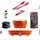 Holzkohlegrill XL Starter-Set Mandarinenorange