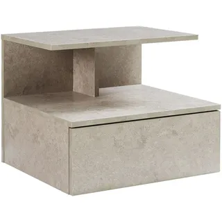 [en.casa] Amberg Wandregal 40 x 35 x 31 cm Grau