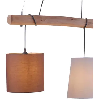 just light. Damian 1-flg. E27 60W braun Holz
