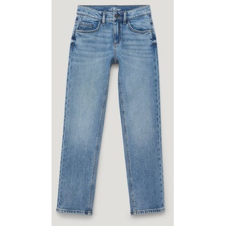 s.Oliver 5-Pocket-Jeans Jeans Pete / Regular Fit / Mid Rise / Straight Leg Kontrastnähte, Waschung blau 158/REG
