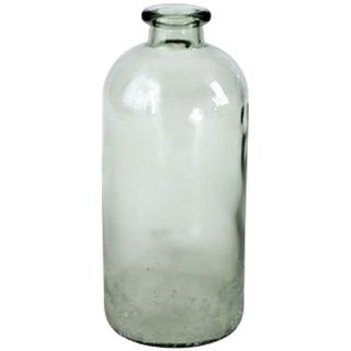 Bodenvase Bottle, grün-gefrostet Glas, 11x25 cm
