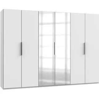 Kleiderschrank WIMEX "Level by fresh to go" Schränke Gr. B/H/T: 300 cm x 216 cm x 58 cm, 6 St., weiß Kleiderschränke mit Spiegeltüren