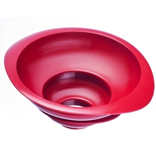 Westmark 2 Einmach-/Marmeladen-Trichter, Trichter-Set, Einfüllstutzen-Durchmesser: 4,2/7,5 cm, Kunststoff, Rot, 11552270