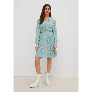 Comma, Minikleid Blau/Beige 42