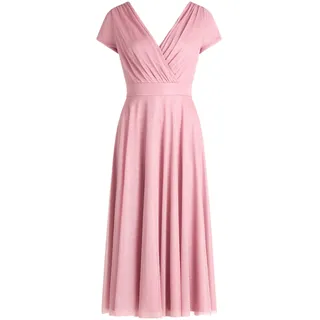 Vera Mont Cocktailkleid Glitzer-Look Rosa/Silber 42