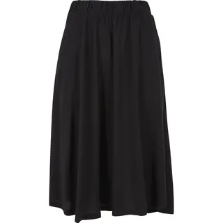 URBAN CLASSICS Viscose Midirock Black M
