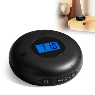 DASIAUTOEM Vibrationswecker für Tiefschläfer, Vibrationswecker unter dem Kopfkissen, Lauter Vibrationswecker mit integriertem Bettrüttler, ideal für Reisen, Hörgeschädigte, Senioren & Jugendliche