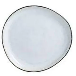 Novel Dessertteller Sören, Grau, Keramik, 23x2.7x22 cm, Essen & Trinken, Geschirr, Teller, Kuchenteller