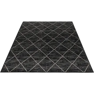 Teppich GUIDO MARIA KRETSCHMER HOME&LIVING "Florenz" Teppiche Gr. B/L: 120 cm x 180 cm, 3 mm, 1 St., grau (anthrazit) Esszimmerteppiche geeignet für In- & Outdoor, wetterfest UV-beständig, besonders flach