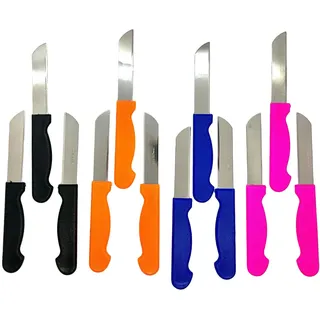 Küchenmesser Set 12tlg. | Universal Messer bunt Obst Gemüse Schälen