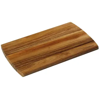 Zassenhaus Schneidbrett aus Akazienholz in der Farbe Dunkelbraun, Maße: 36cm x 23cm x 1,8cm, 055337, Braun
