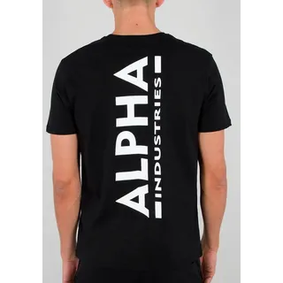 Alpha Industries Backprint Kurzarm-T-Shirt Black XL