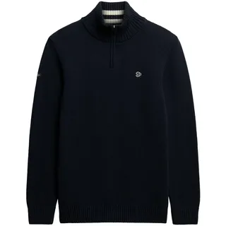 Superdry Herren Baumwoll-Strickpullover mit Reißverschluss - L