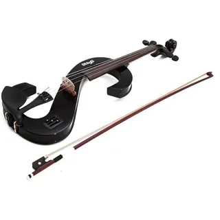Stagg 25017391 EVA 4/4 BK Electric Viola, HDPhone inkl. Soft Hülle schwarz
