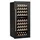 Vinsider Duo 79 Flaschen 2 Zonen 5-22 C Touch-Bedienung LED-Beleuchtung UV-Schutz Einbauschrank Schwarz