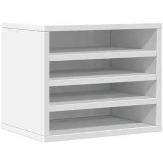 vidaXL Schreibtisch-Organizer 36 x 26 x 29,5 cm 1-tlg. weiß